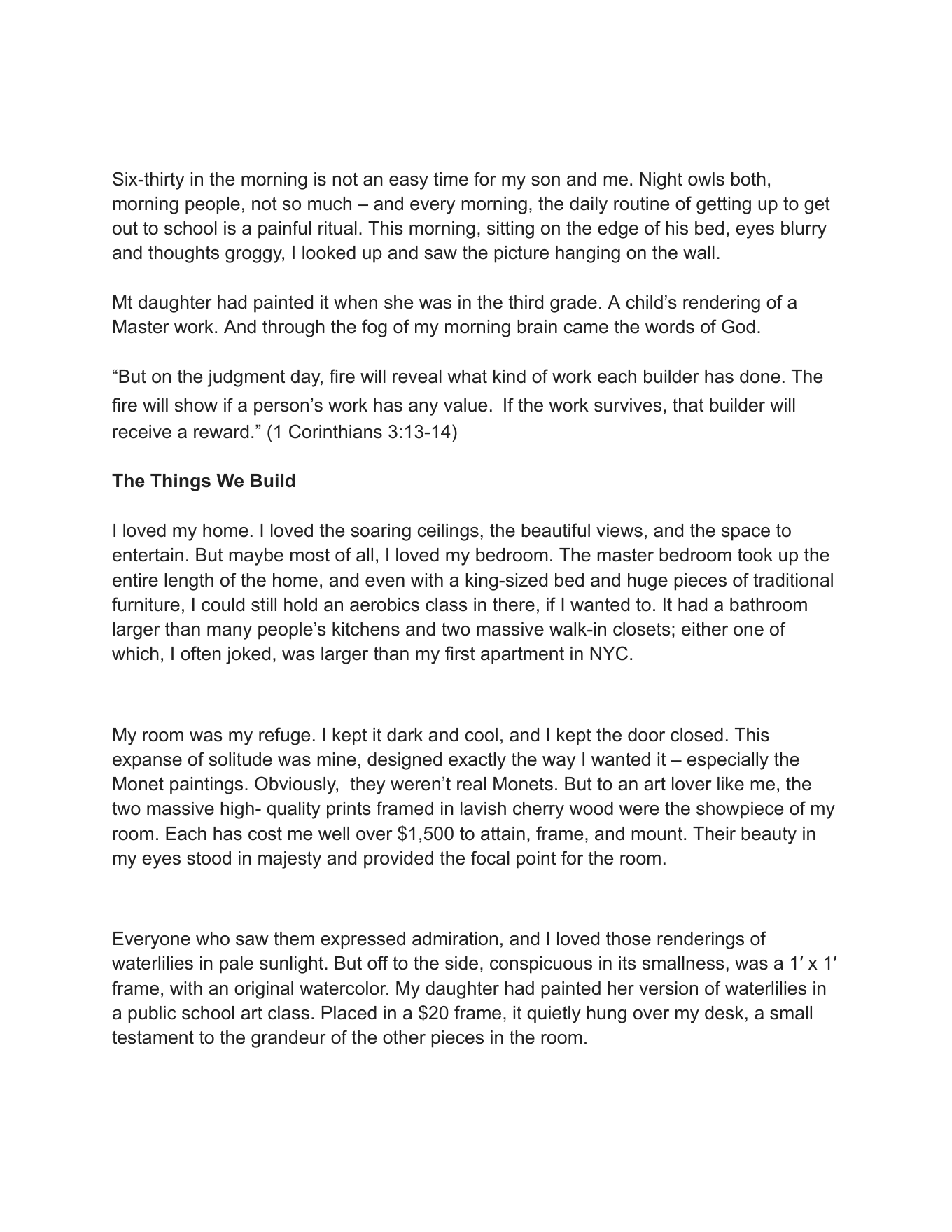 Page 1 of Dross by Regina Brassil